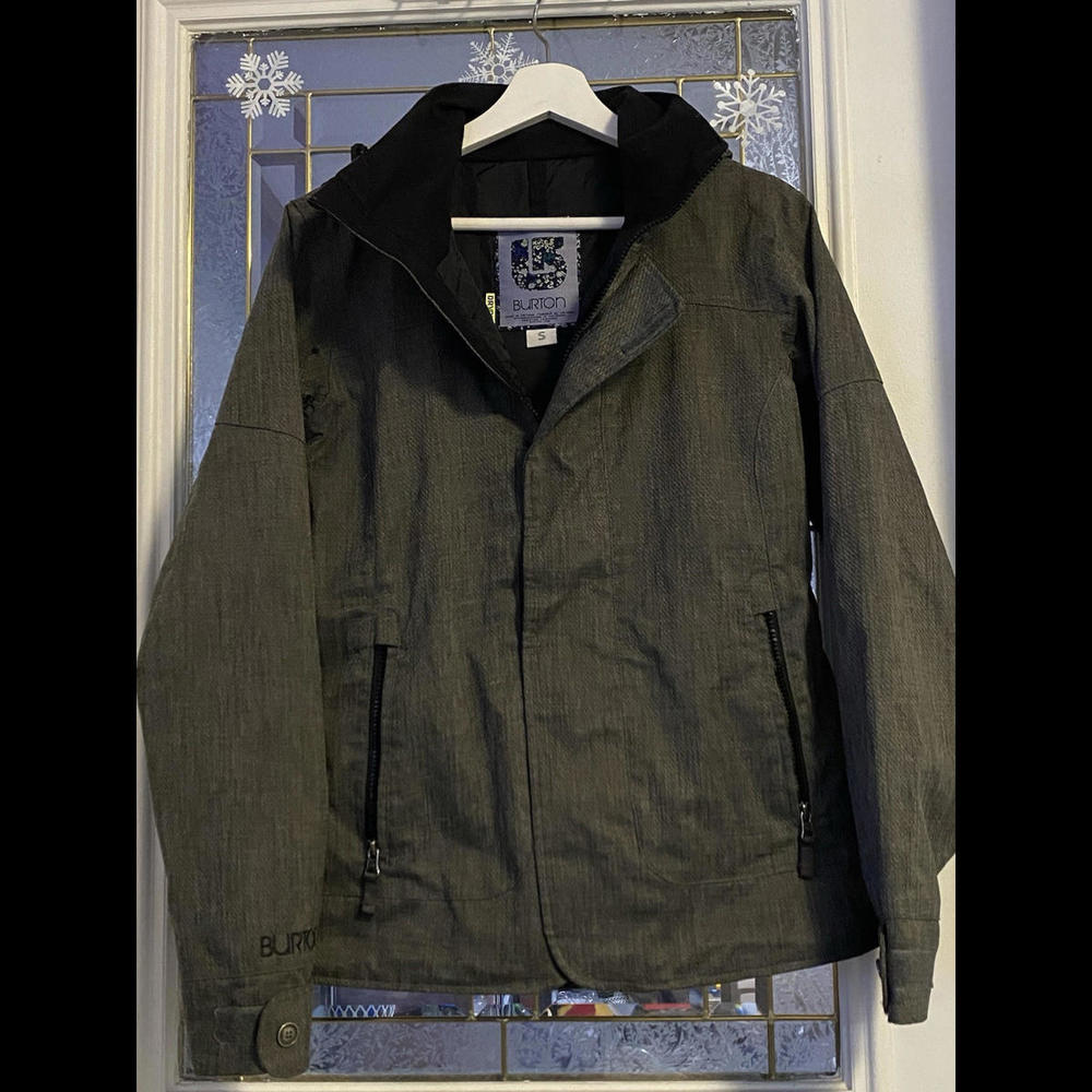 EUC Women’s BURTON Dryride Snowboarding Ski Heather Gray Hooded Vented Jacket S
